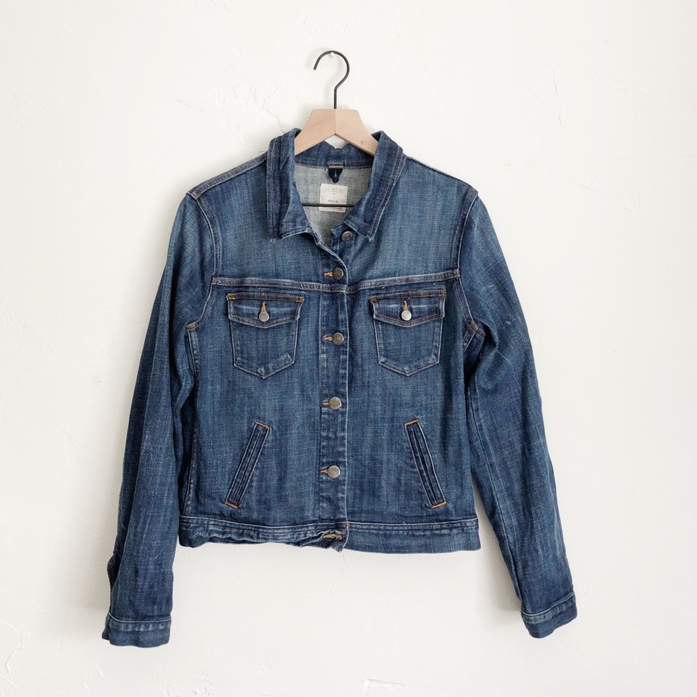 J. Crew Factory Stretch Denim Classic Jean Jacket